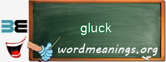 WordMeaning blackboard for gluck